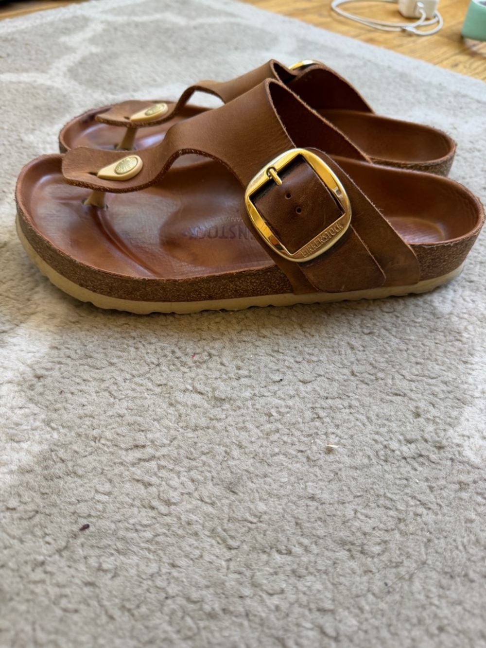Birkenstock Big Buckle Gizeh | Cognac - Picture 9 of 12